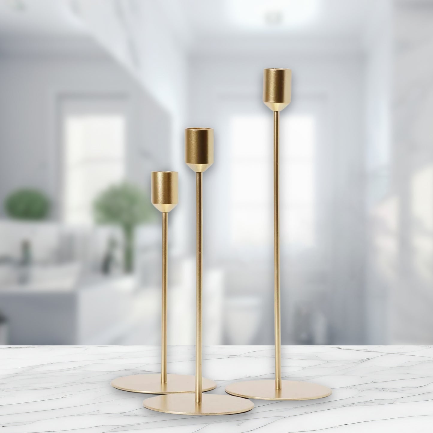 Gold Taper Candle Holders