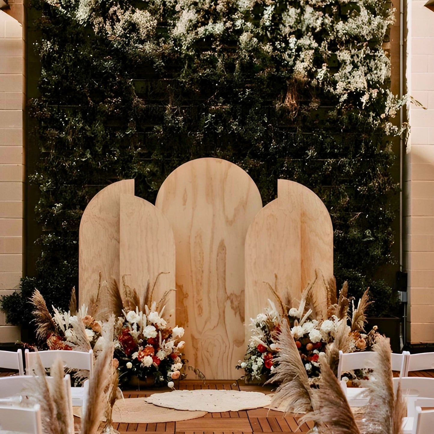 Arched Backdrops for Rent styled as a wedding ceremony backdrop - Picture Perfect Rentals Wichita, KS Event Rentals