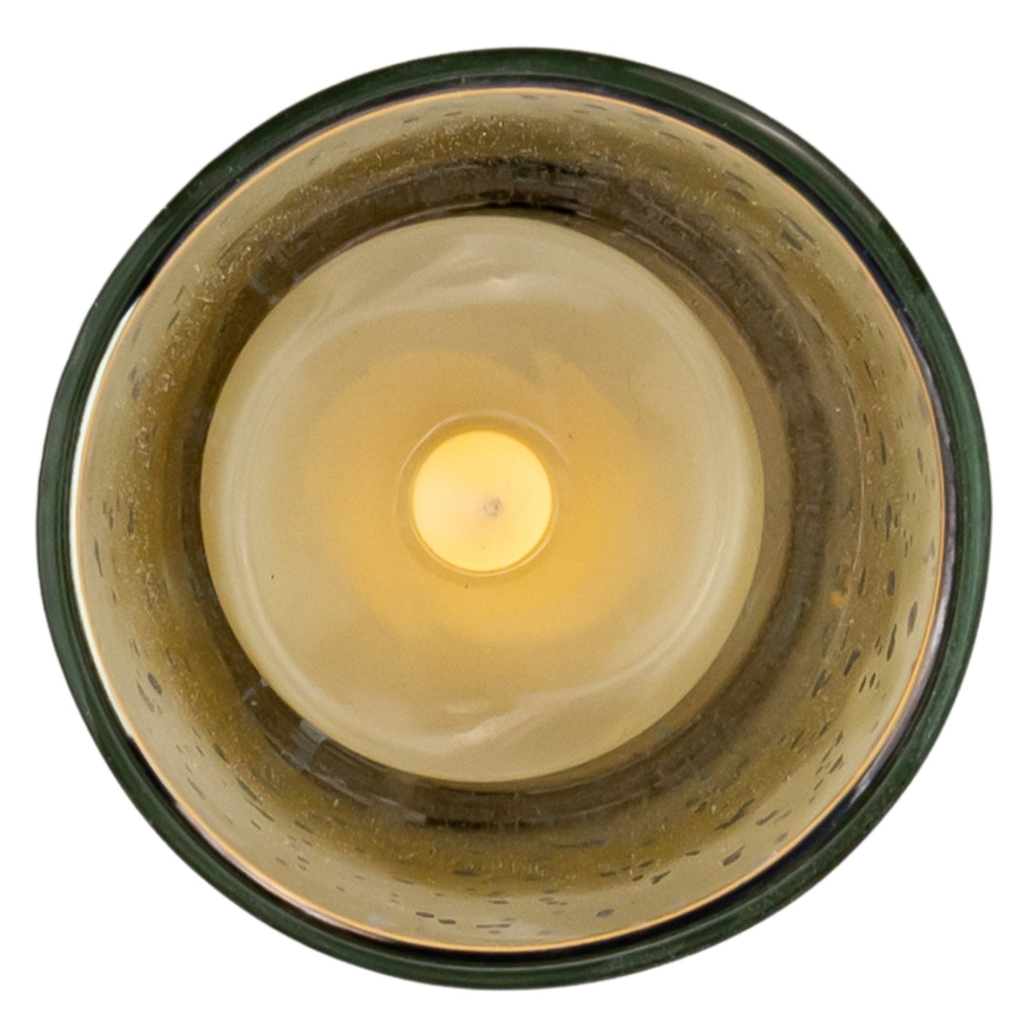 Silver Mercury Votive Holder on a white clear background high angle, wedding rentals in Wichita, Kansas - Picture Perfect Rentals