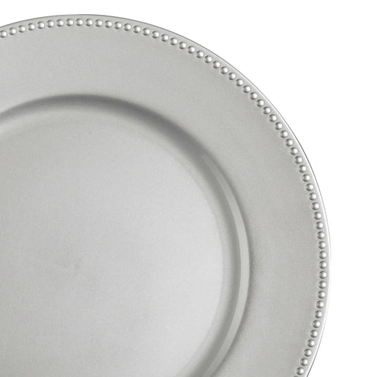 Silver Beaded Charger