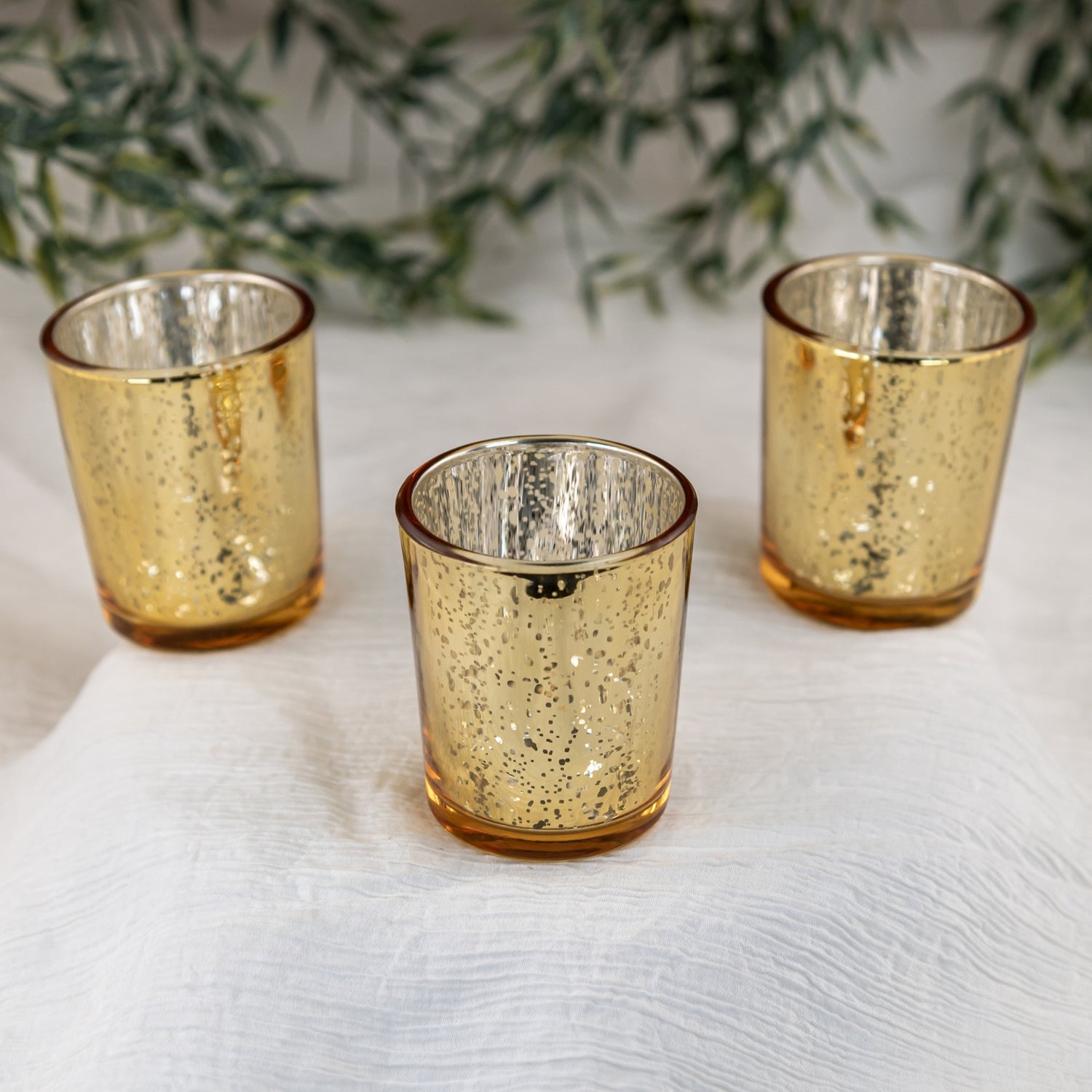 Gold Mercury Votive Holder wedding rentals Wichita, Kansas - Picture Perfect Rentals 