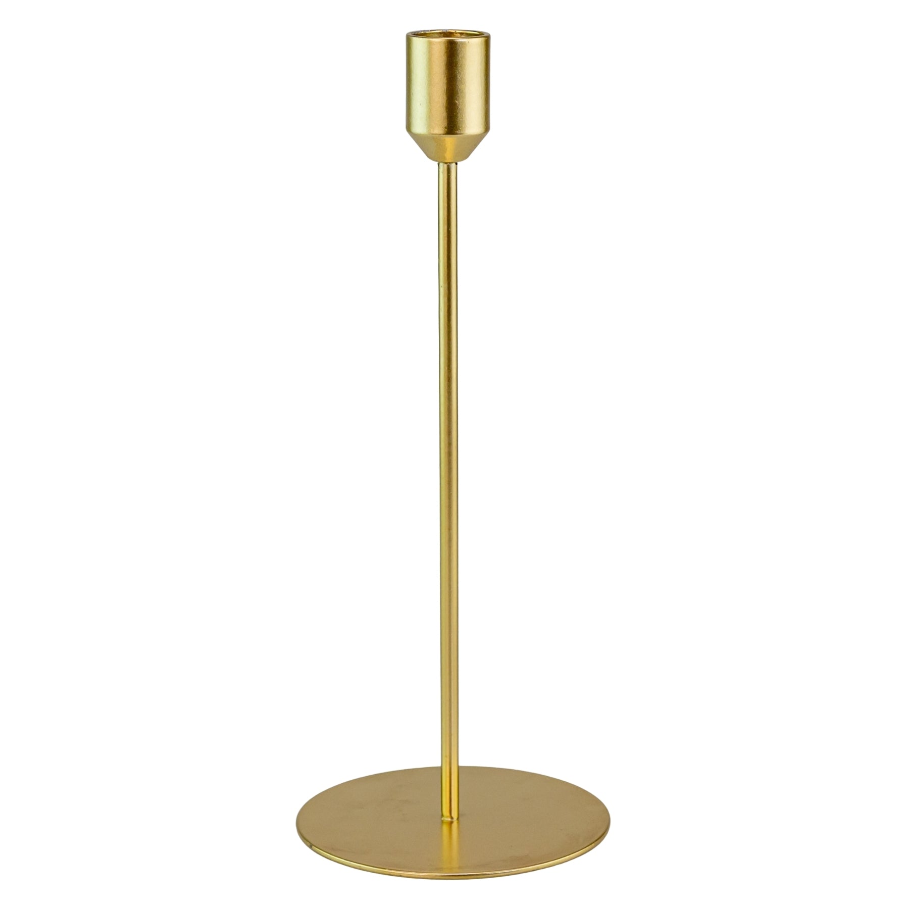 Gold Taper Medium Candle Holder wedding rentals in Wichita, Kansas - Picture Perfect  Rentals  