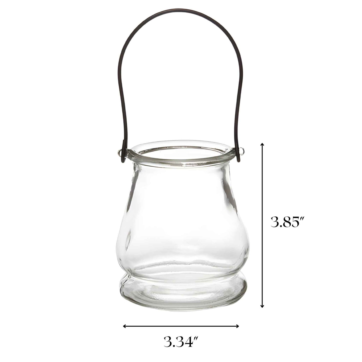 Hanging Glass Tea Light Holder Measurements for Event Rentals - Picture Perfect Rentals