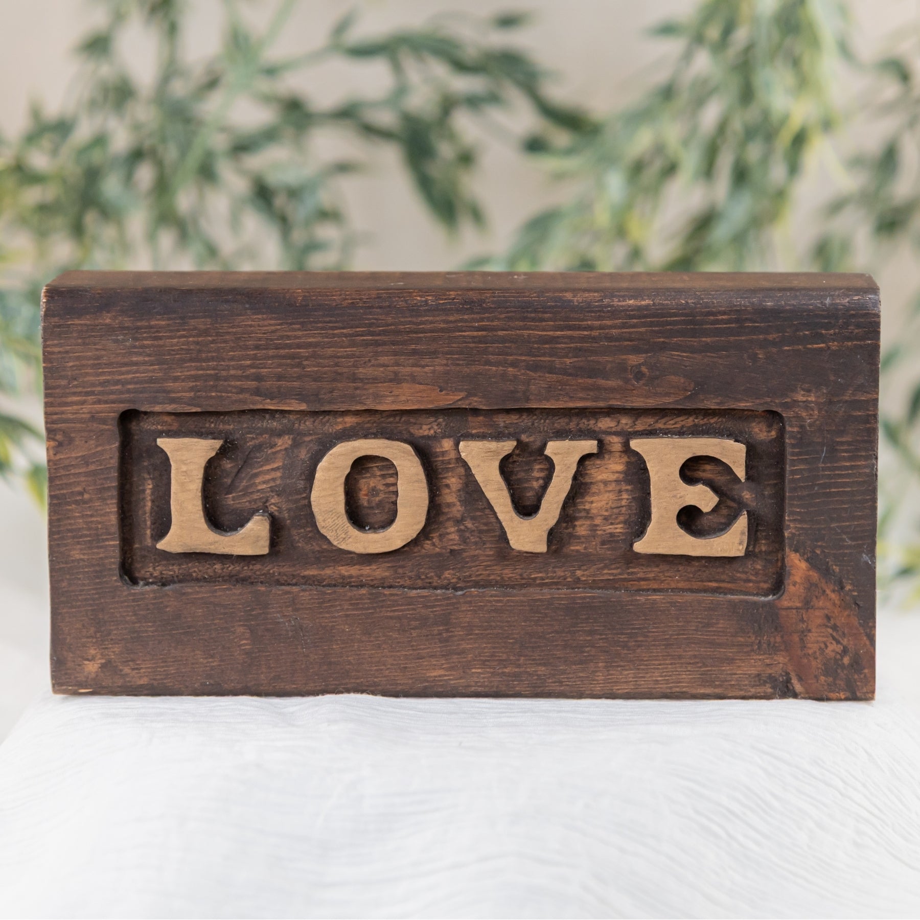 Love Wood Block wedding rentals in Wichita, Kansas - Picture Perfect Rentals 