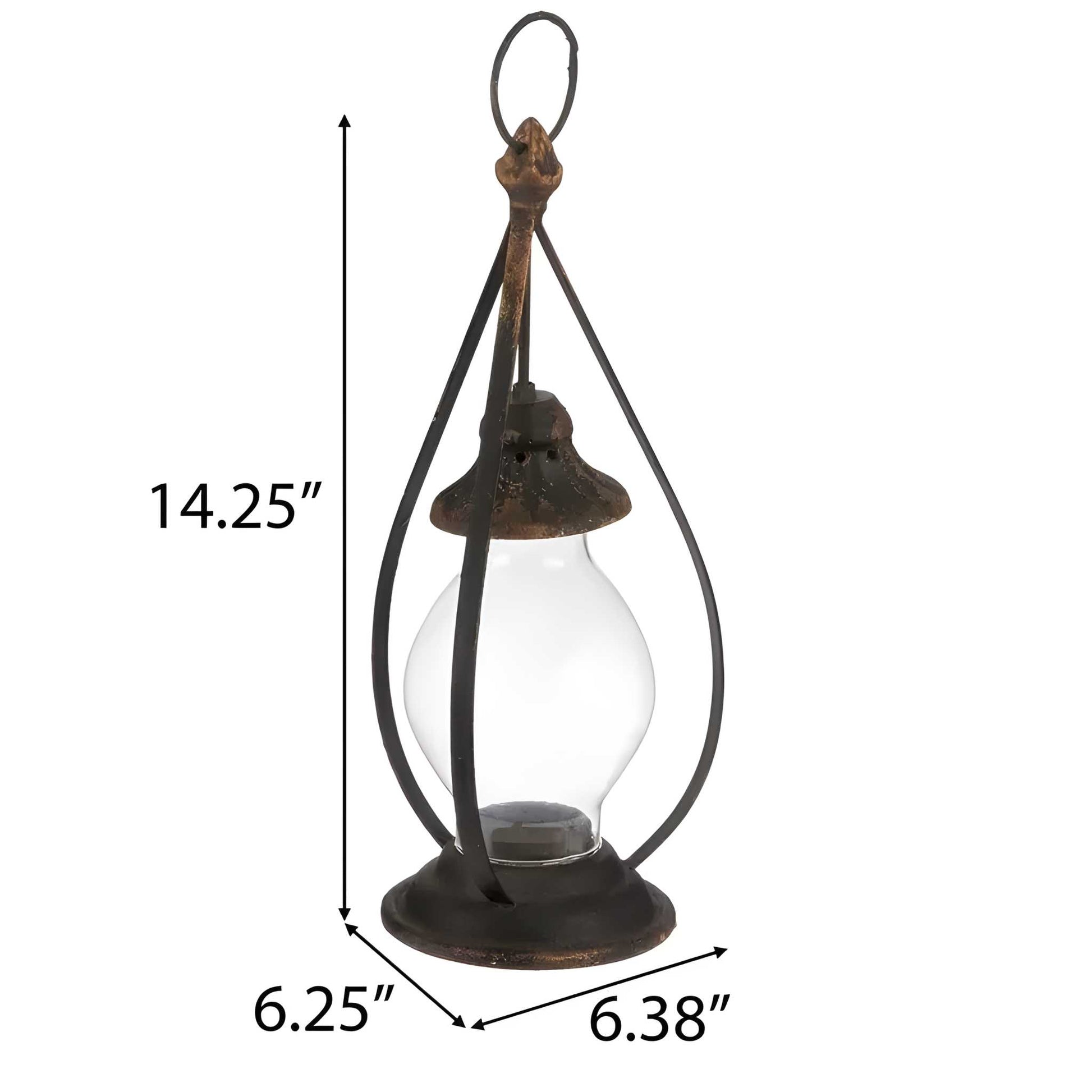 Rustic Metal Lantern Measurements - Picture Perfect Rentals