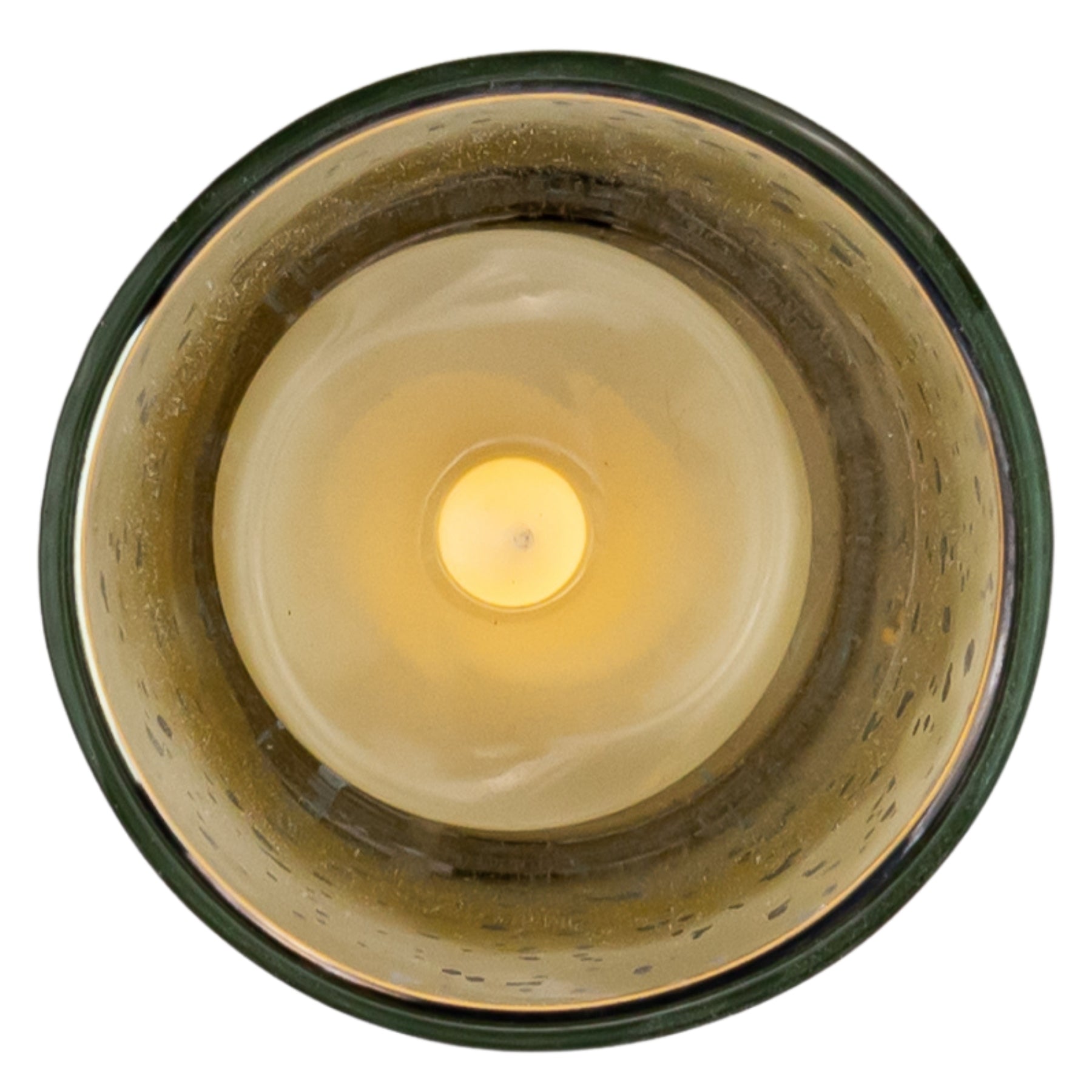 Silver Mercury Votive Holder on a white clear background high angle, wedding rentals in Wichita, Kansas - Picture Perfect Rentals 