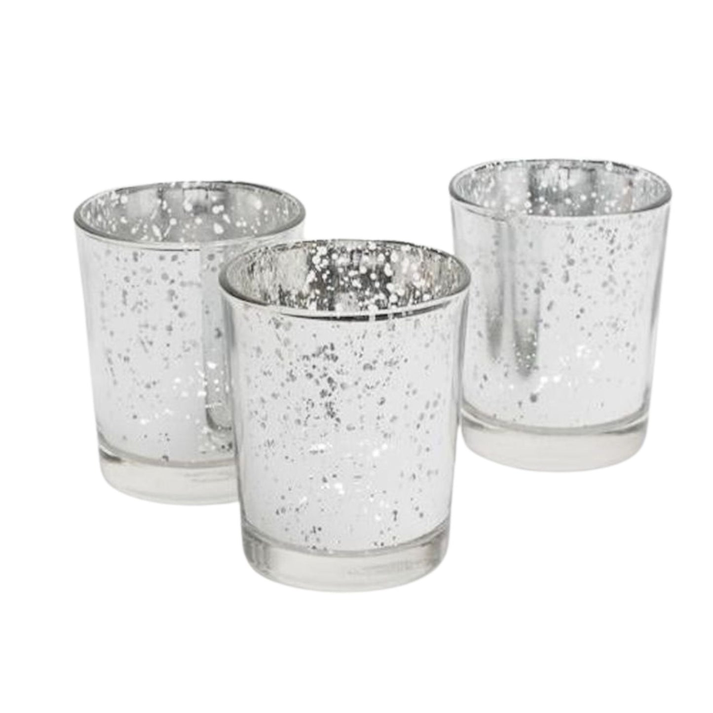 Silver Mercury Votive Holder for wedding rentals - Picture Perfect Rentals