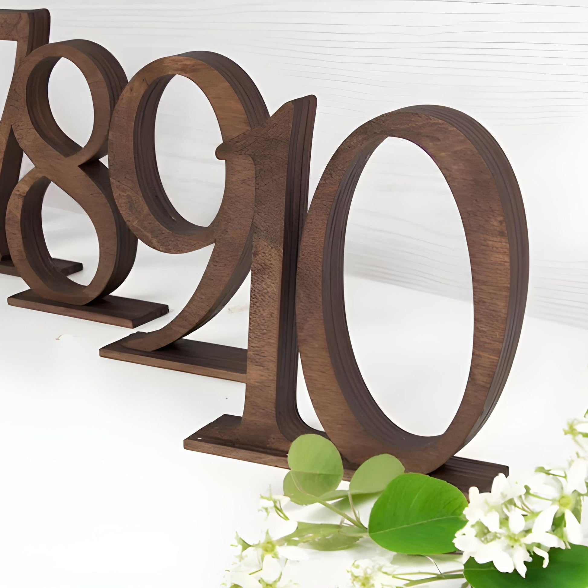 Wooden Table Numbers for Event Rentals - Picture Perfect Rentals